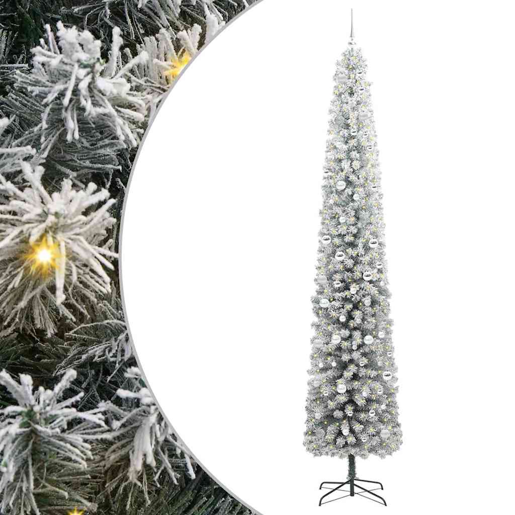 Vidaxl kunstkerstboom groen 300 cm pvc en staal en kunststof