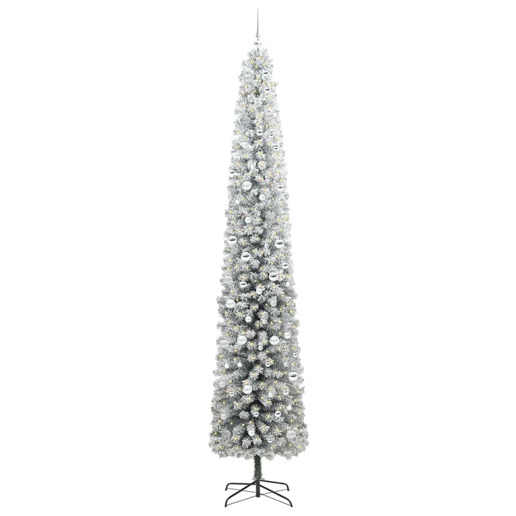 Vidaxl kunstkerstboom groen 300 cm pvc en staal en kunststof