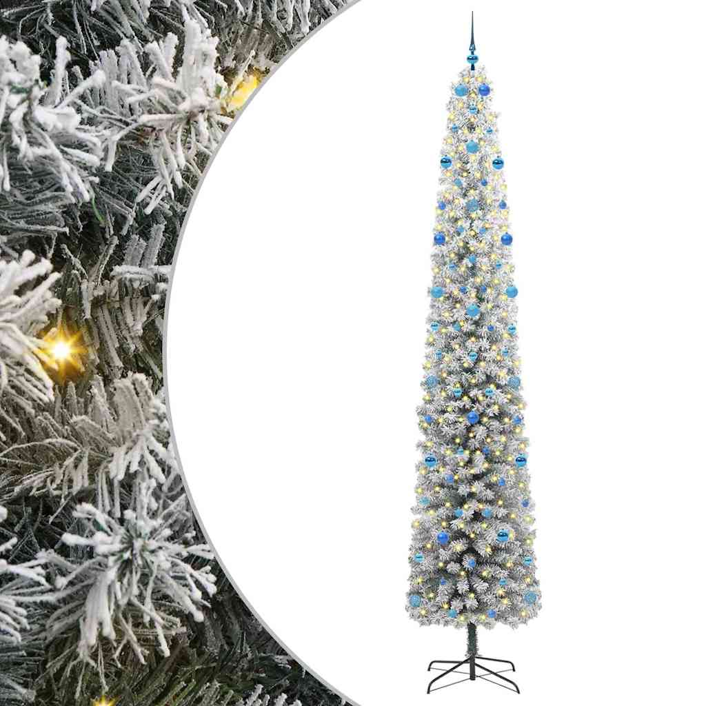Vidaxl kunstkerstboom groen 300 cm pvc en staal en kunststof