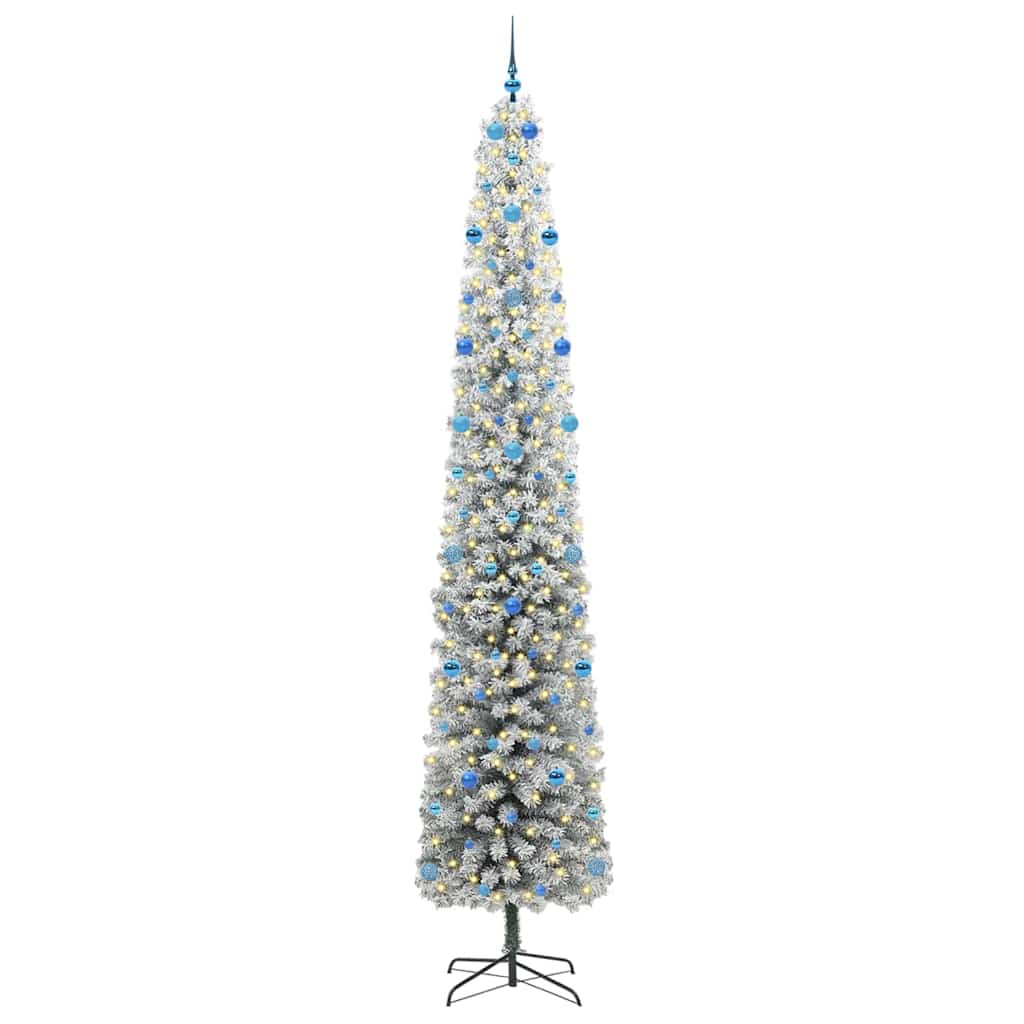 Vidaxl kunstkerstboom groen 300 cm pvc en staal en kunststof