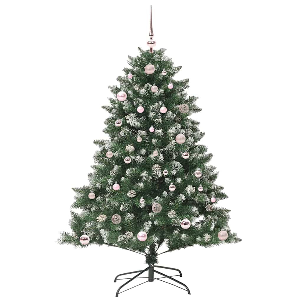 Vidaxl kunstkerstboom met 150 led groen 150 cm pvc en plastic en staal