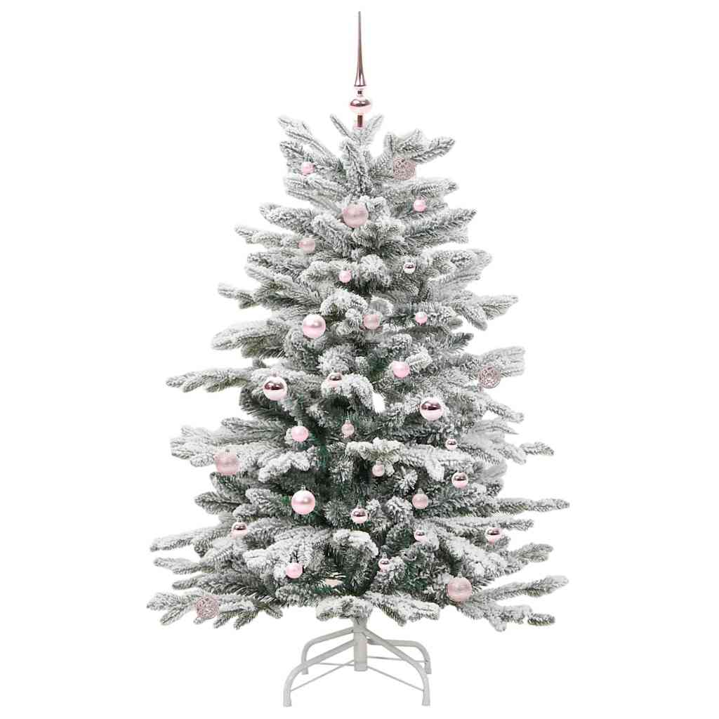 Vidaxl kunstmatige inklapbare kerstboom wit 150 cm pe en pvc