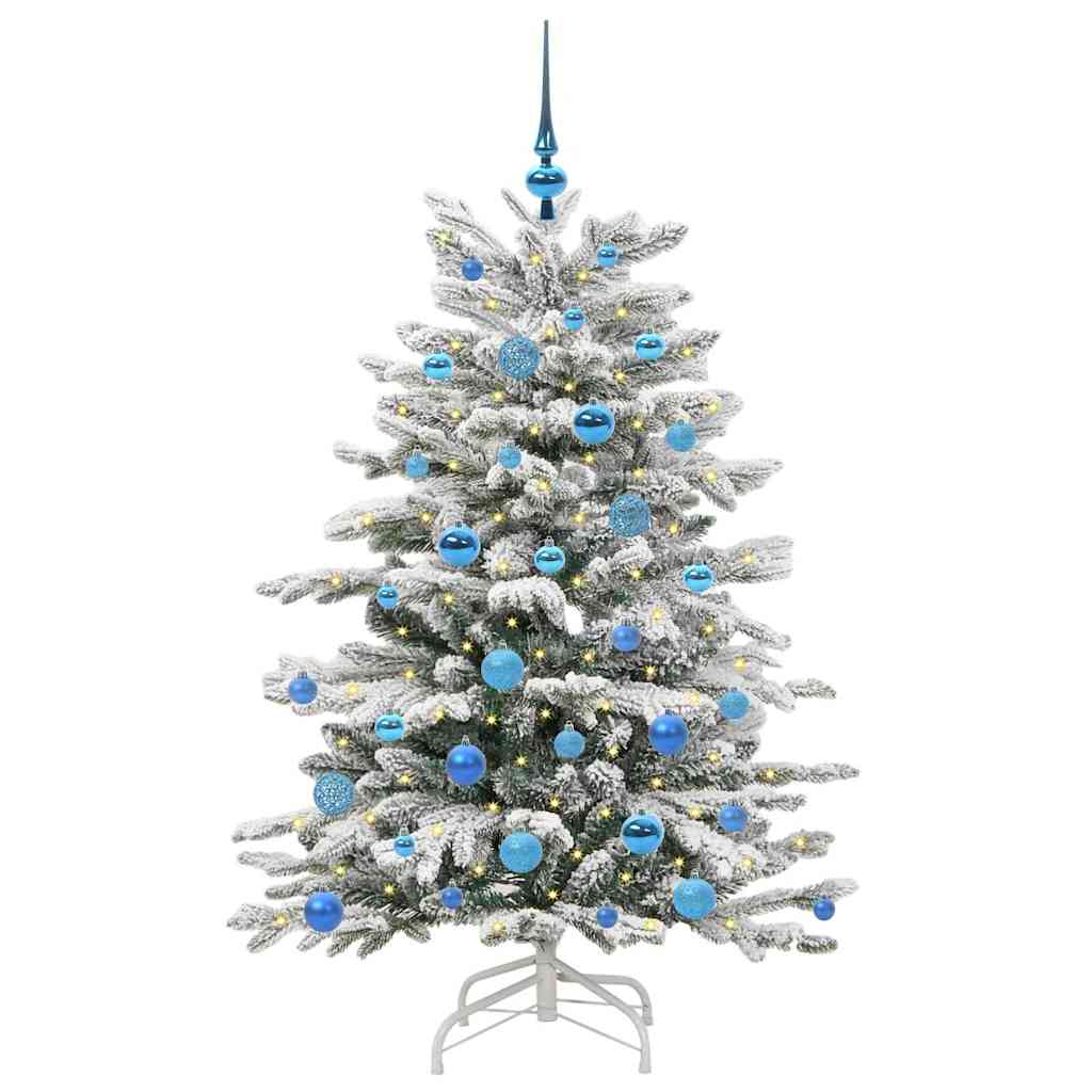 Vidaxl kunstmatige inklapbare kerstboom wit 150 cm pe en pvc