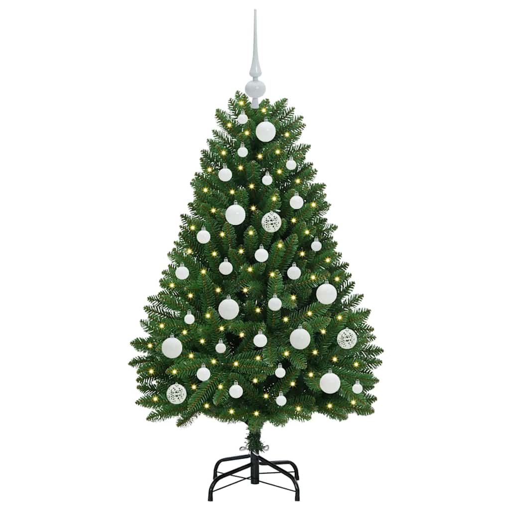 Vidaxl kunstkerstboom met 150 led groen 120 cm pvc en metaal