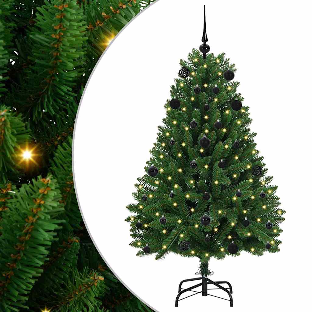 Vidaxl kunstkerstboom met 150 led groen 150 cm pvc en metaal