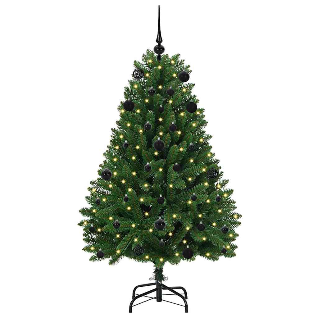 Vidaxl kunstkerstboom met 150 led groen 150 cm pvc en metaal