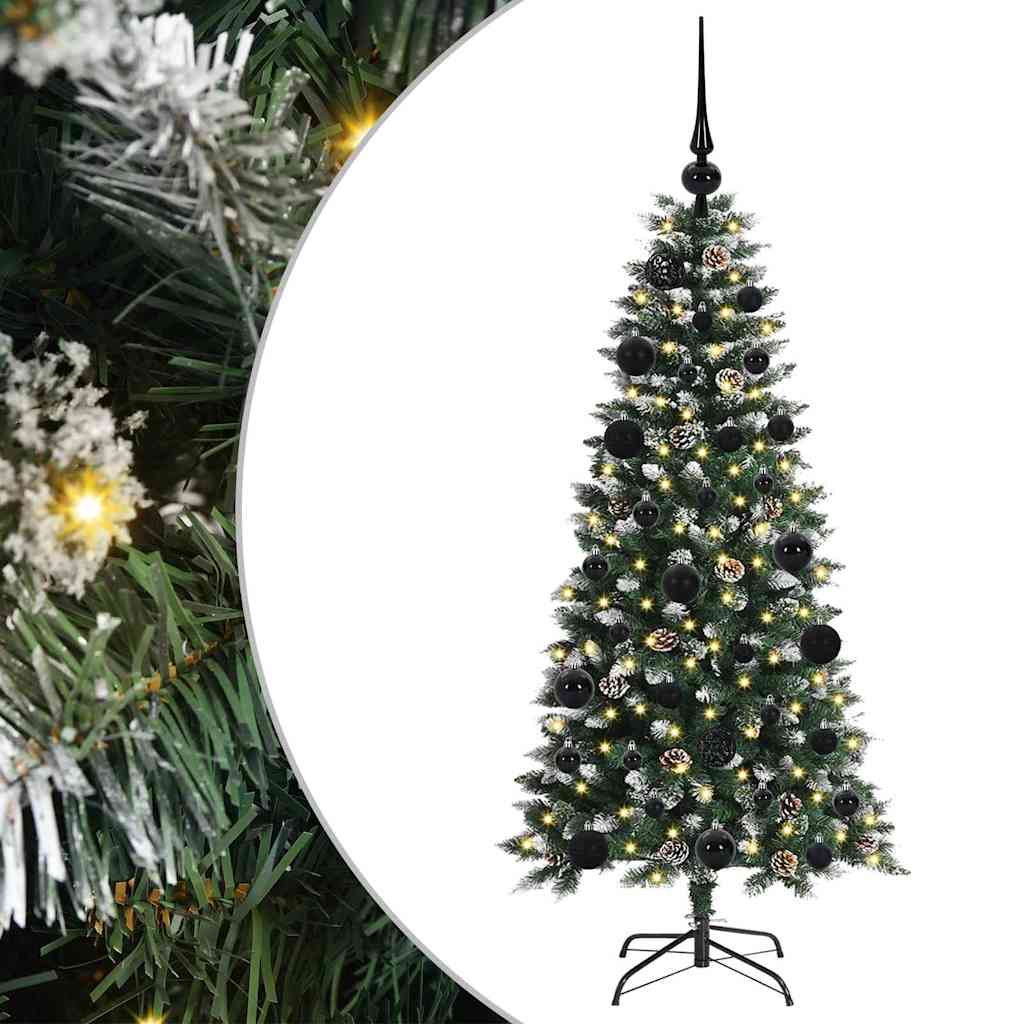 Vidaxl kunstkerstboom met 150 led groen 120 cm pvc en plastic en staal