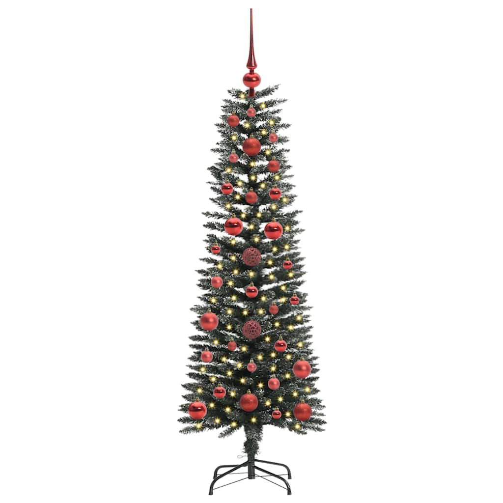 Vidaxl kunstkerstboom met 150 led groen 120 cm pvc en plastic en staal