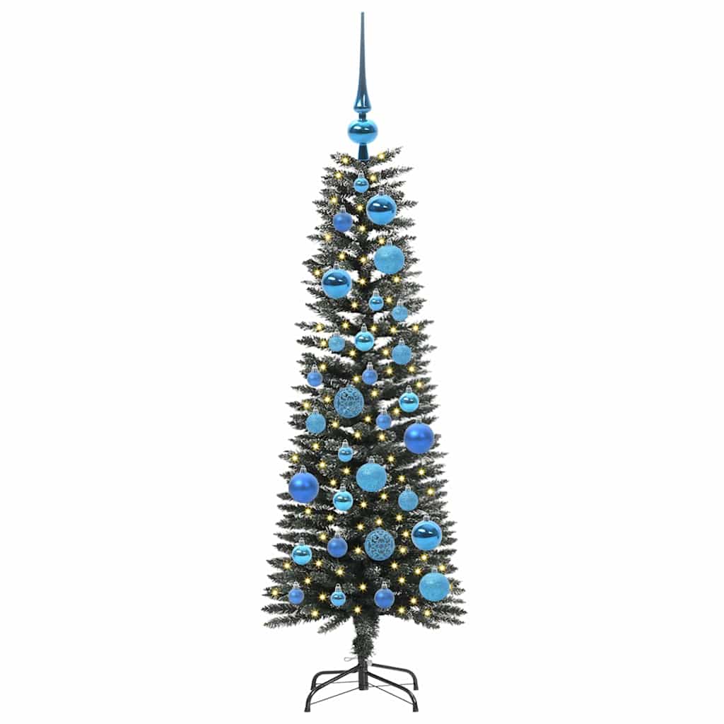 Vidaxl kunstkerstboom met 150 led groen 120 cm pvc en plastic en staal