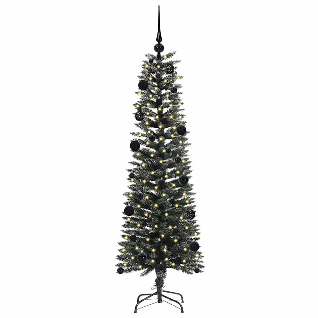 Vidaxl kunstkerstboom met 150 led groen 150 cm pvc en plastic en staal