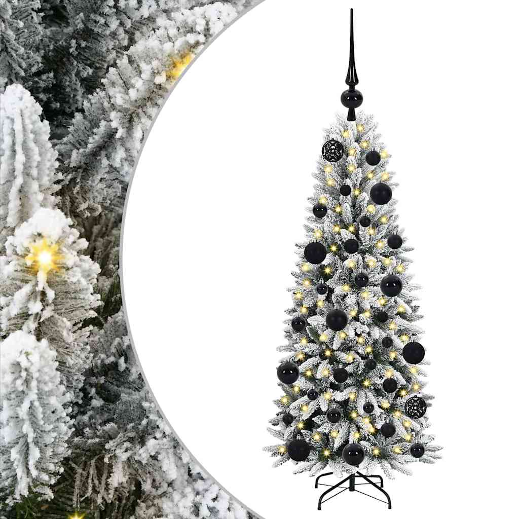 Vidaxl kunstkerstboom wit 120 cm pvc en plastic en staal en pe