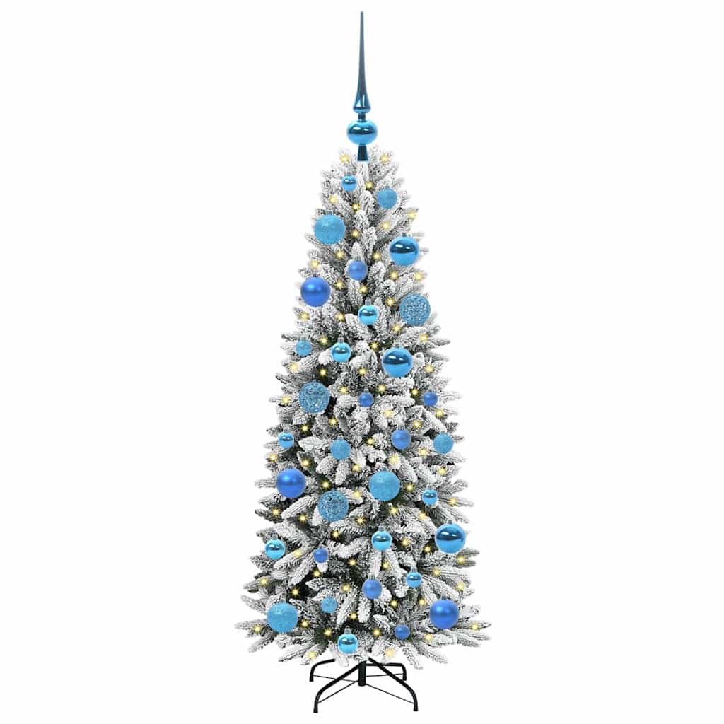 Vidaxl kunstkerstboom wit 120 cm pvc en plastic en staal en pe