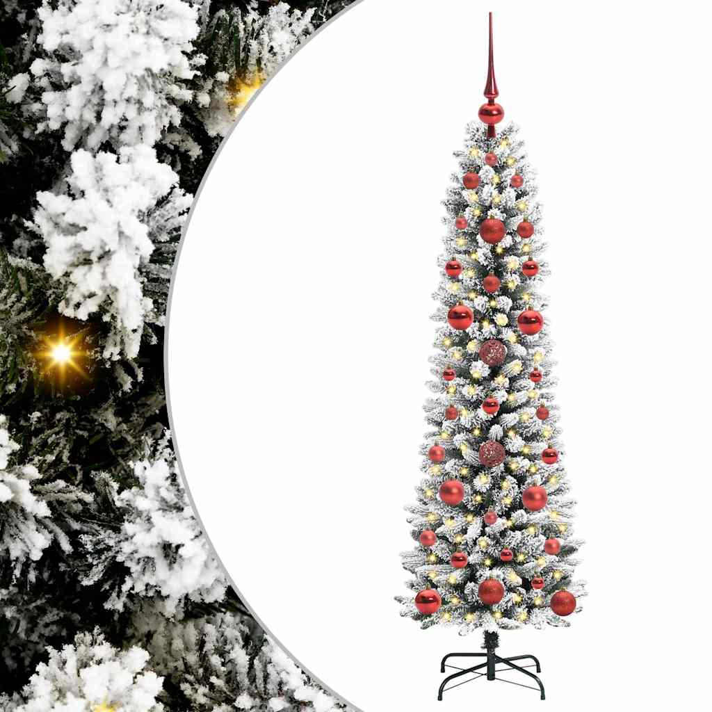 Vidaxl kunstkerstboom met 150 led wit 120 cm pvc en metaal en plastic