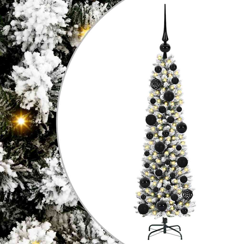 Vidaxl kunstkerstboom met 150 led wit 120 cm pvc en metaal en plastic
