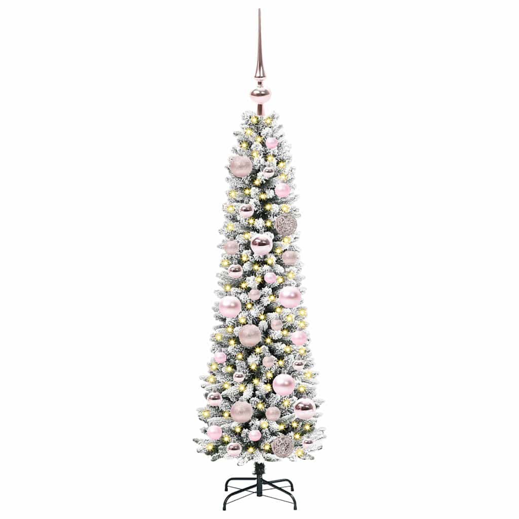 Vidaxl kunstkerstboom met 150 led wit 120 cm pvc en metaal en plastic