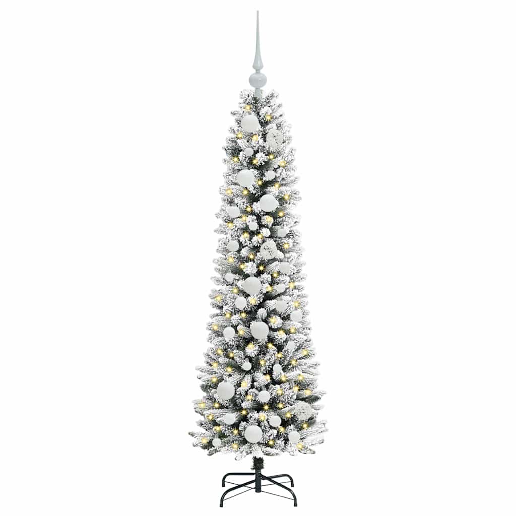 Vidaxl kunstkerstboom met 150 led wit 120 cm pvc en metaal en plastic