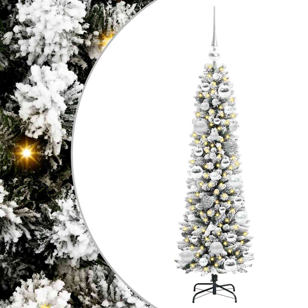 Vidaxl kunstkerstboom met 150 led wit 120 cm pvc en metaal en plastic