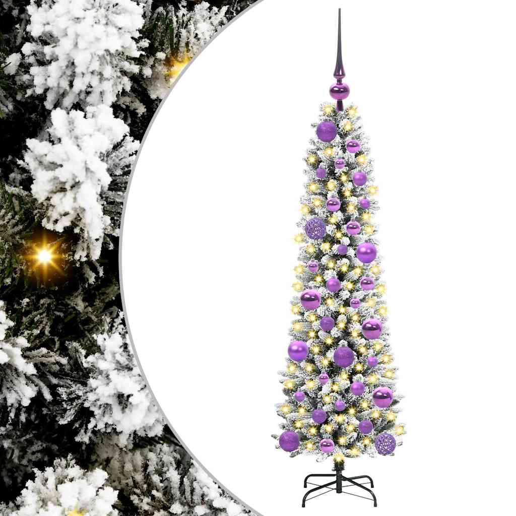 Vidaxl kunstkerstboom met 150 led wit 120 cm pvc en metaal en plastic
