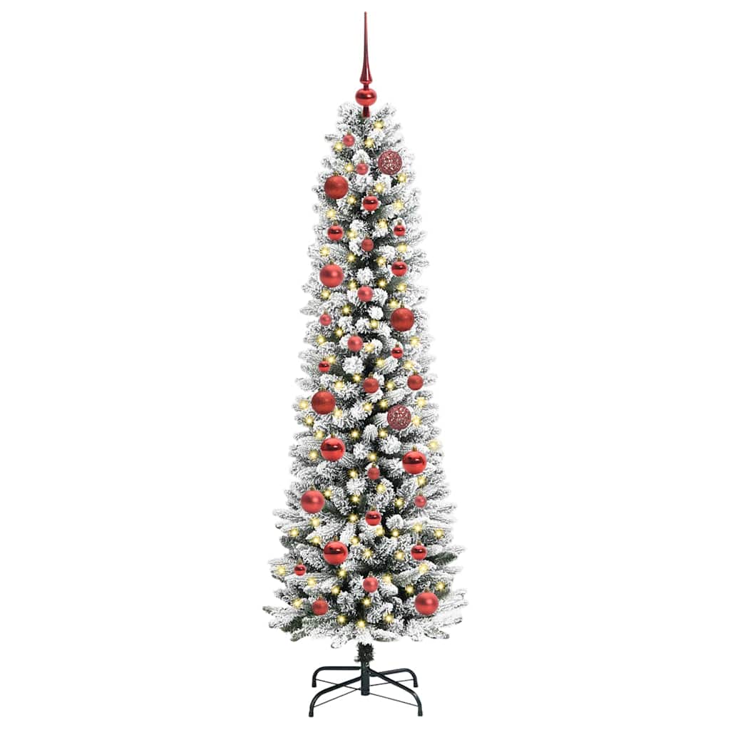 Vidaxl kunstkerstboom met 150 led wit 150 cm pvc en metaal en plastic