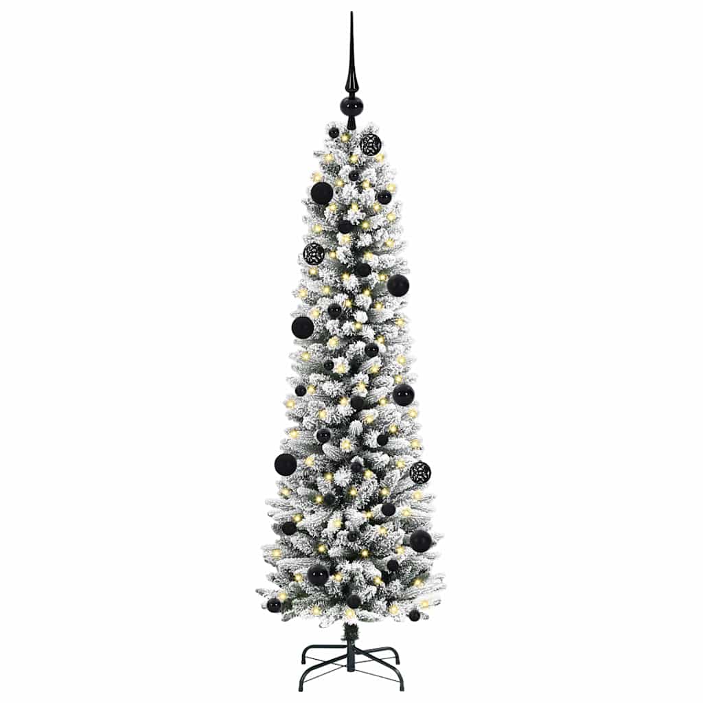 Vidaxl kunstkerstboom met 150 led wit 150 cm pvc en metaal en plastic