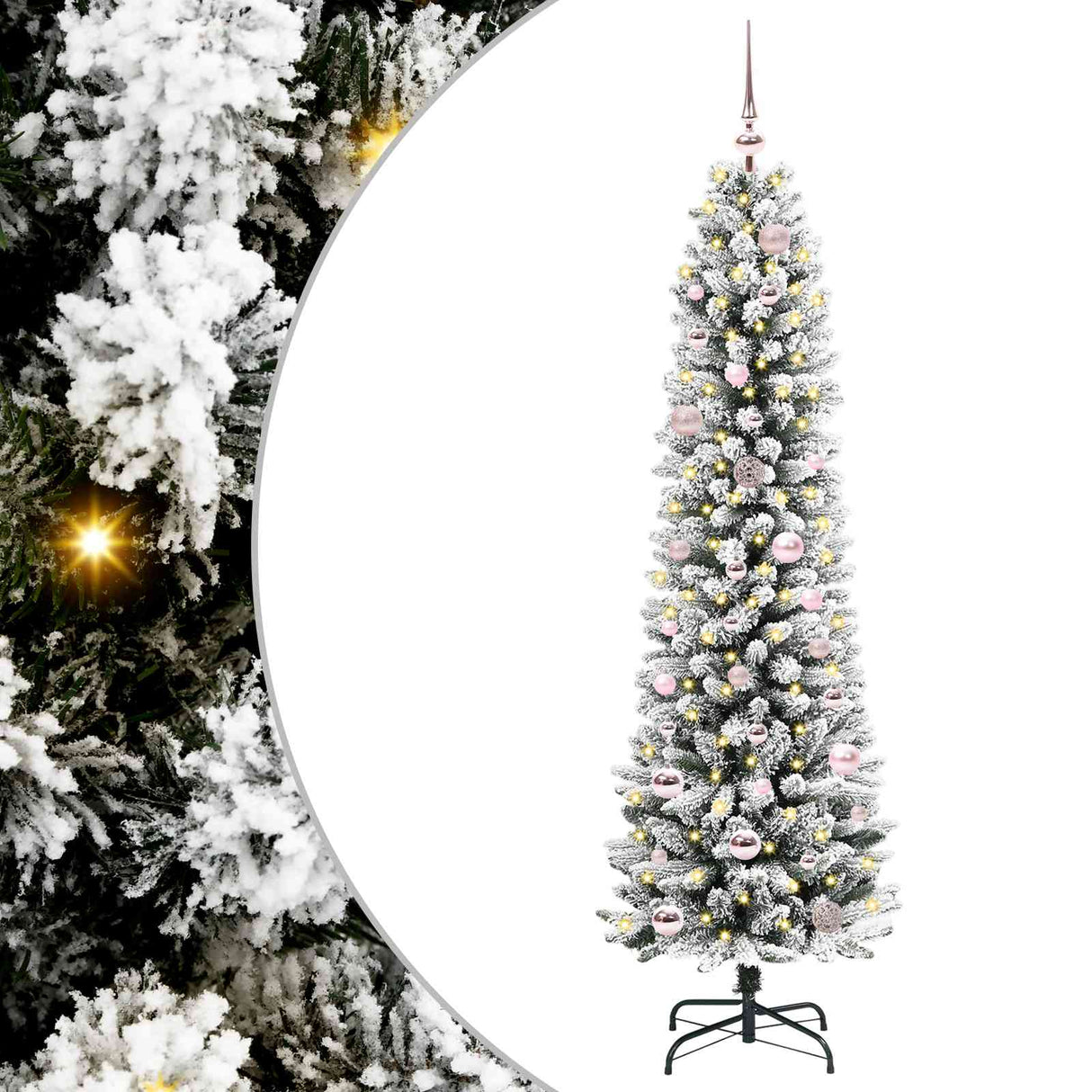 Vidaxl kunstkerstboom met 150 led wit 150 cm pvc en metaal en plastic