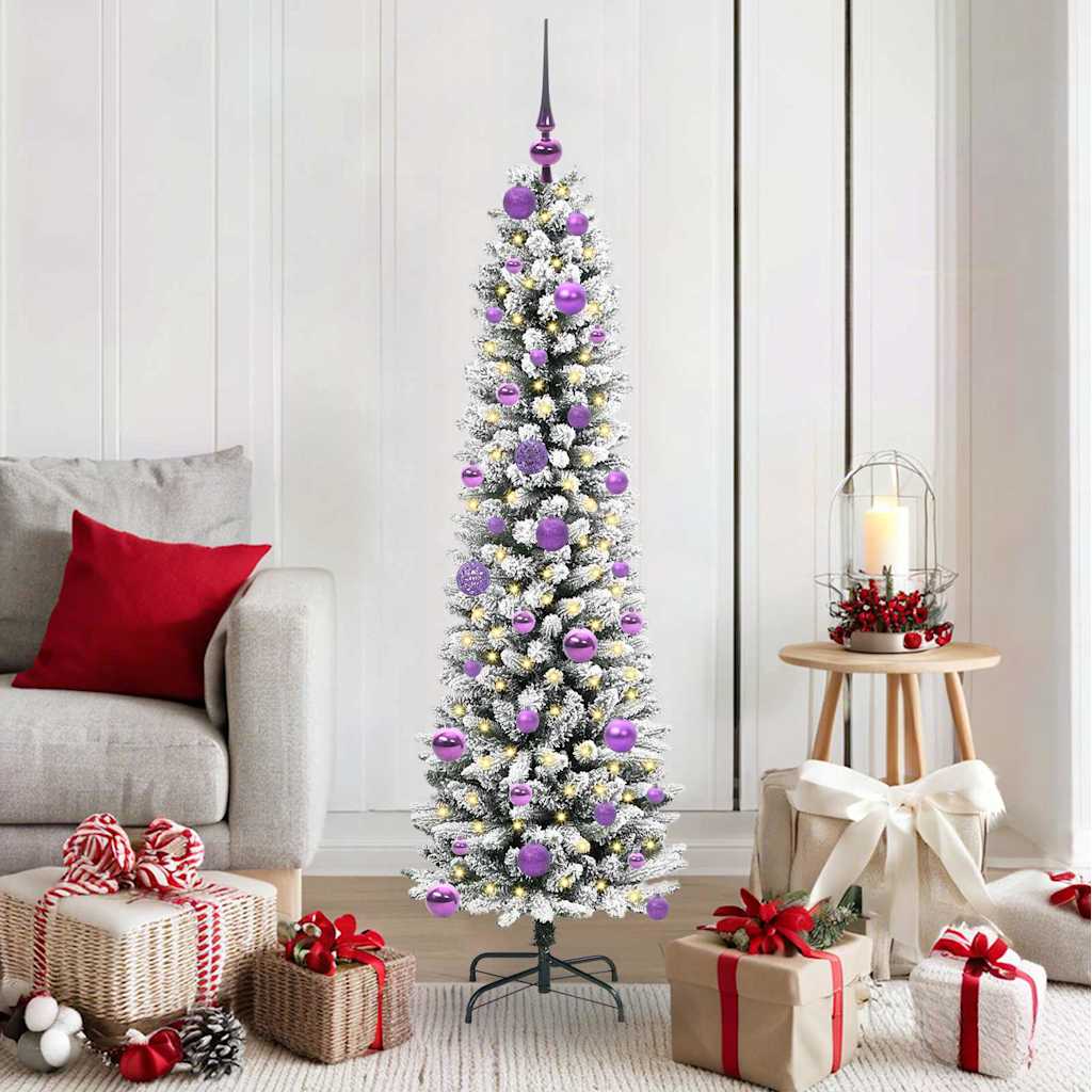 Vidaxl kunstkerstboom met 150 led wit 150 cm pvc en metaal en plastic