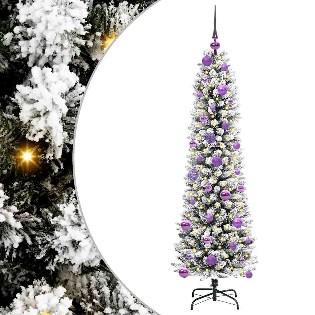 Vidaxl kunstkerstboom met 150 led wit 150 cm pvc en metaal en plastic