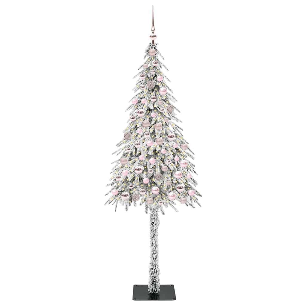 Vidaxl kerstboom met 300 led met standaard wit 210 cm pe en staal