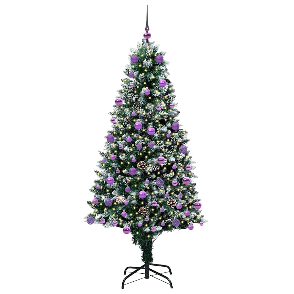 Vidaxl kunstkerstboom groen 180 cm pvc en staal en kunststof