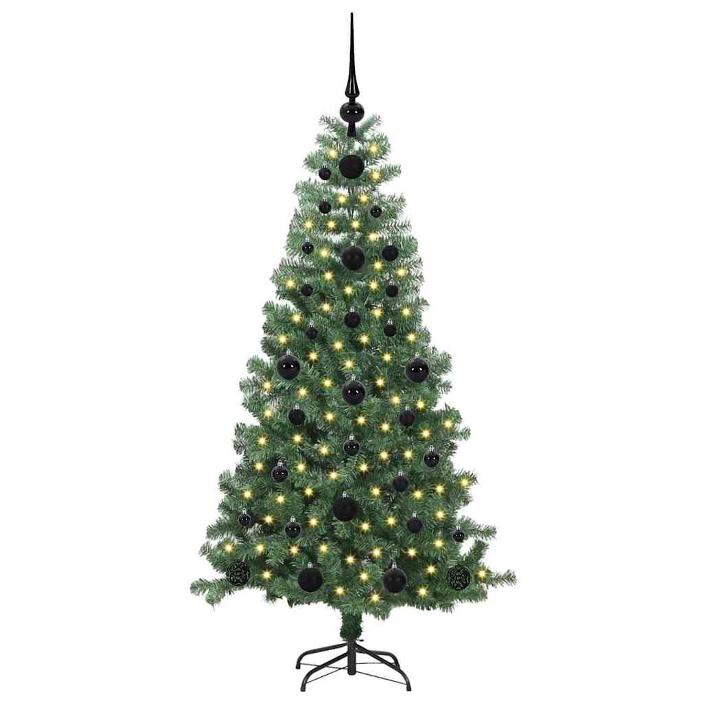 Vidaxl kerstboom met 150 led met standaard groen 120 cm pvc
