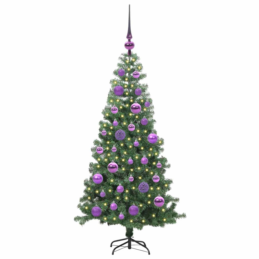 Vidaxl kerstboom met 150 led met standaard groen 120 cm pvc
