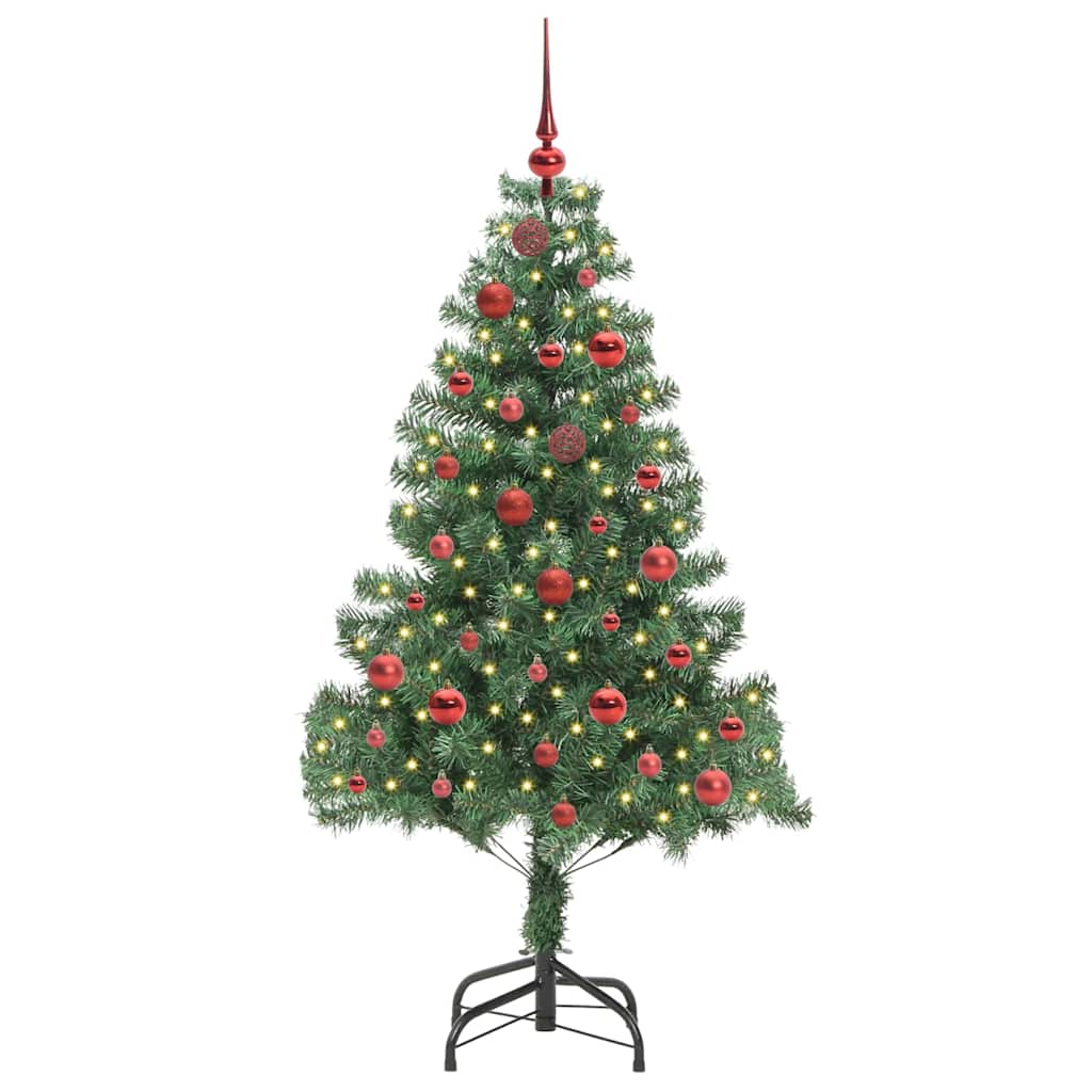 Vidaxl kerstboom met 150 led met standaard groen 150 cm pvc