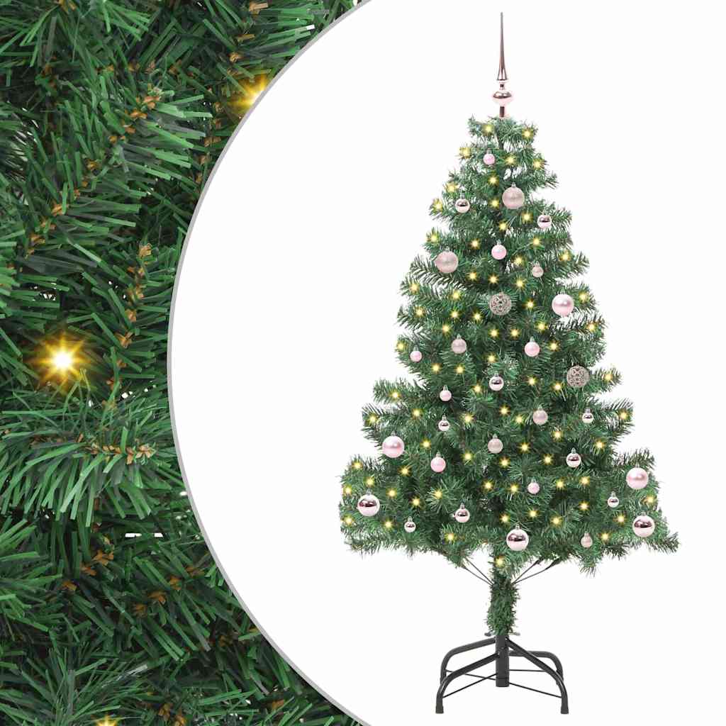 Vidaxl kerstboom met 150 led met standaard groen 150 cm pvc