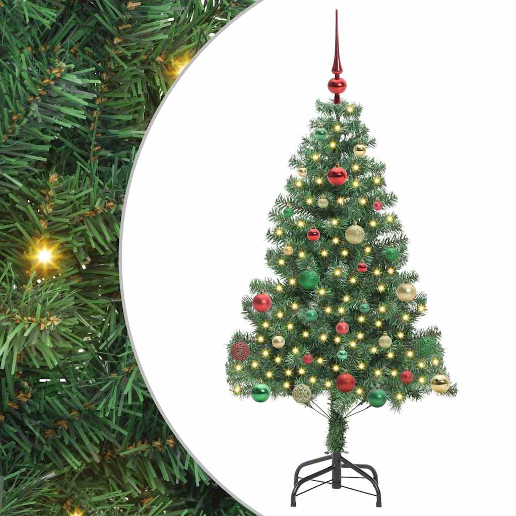 Vidaxl kerstboom met 150 led met standaard groen 150 cm pvc