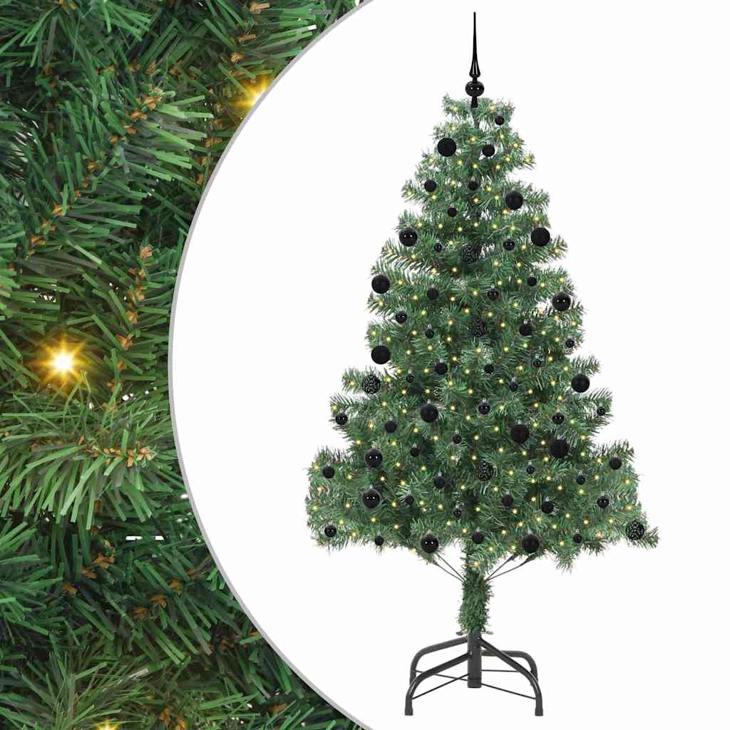 Vidaxl kerstboom met 300 led met standaard groen 210 cm pvc