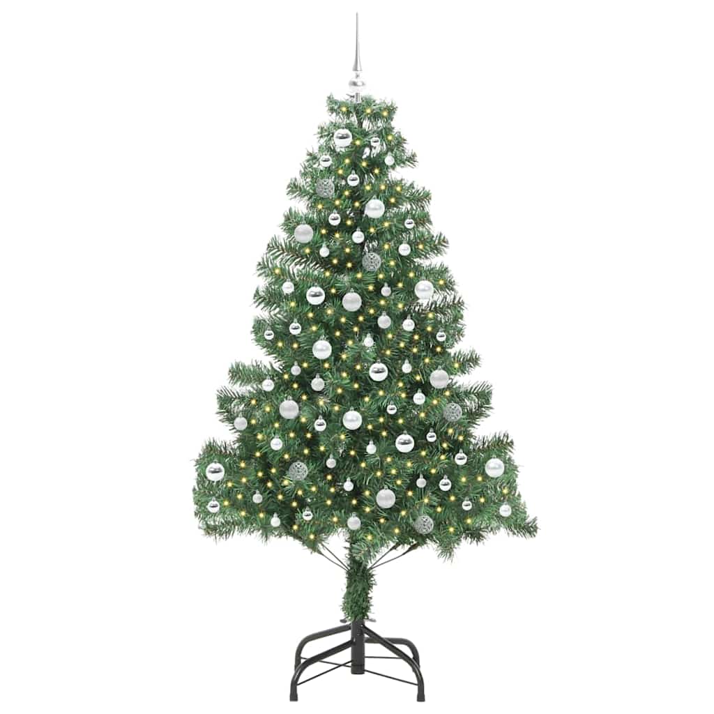 Vidaxl kerstboom met 300 led met standaard groen 210 cm pvc