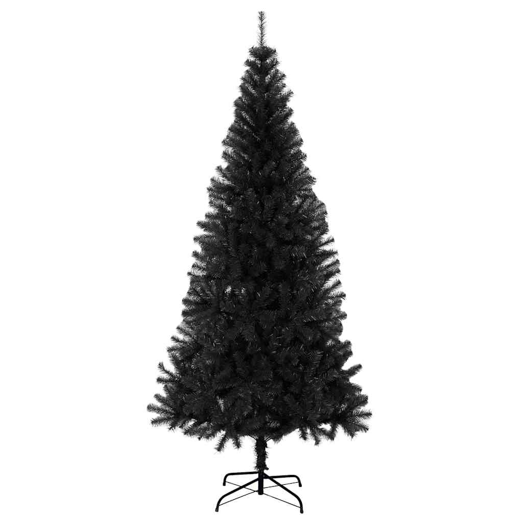 Vidaxl kerstboom met 300 led met standaard zwart 210 cm pvc