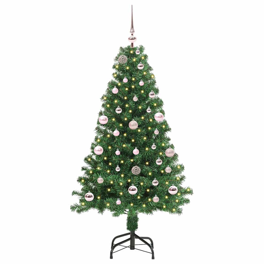 Vidaxl kunstkerstboom groen 150 cm pvc en staal en kunststof