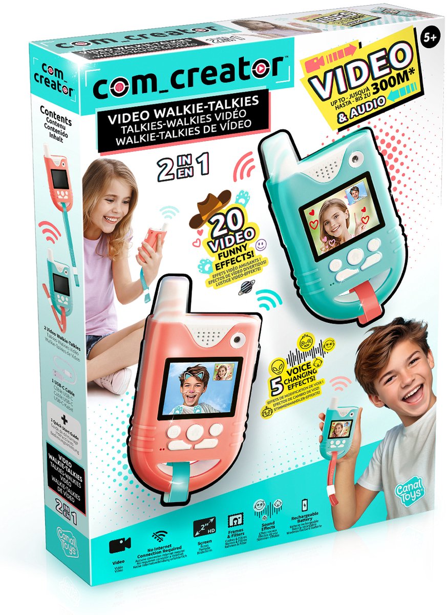 Kanallegetøj video walkie talkies