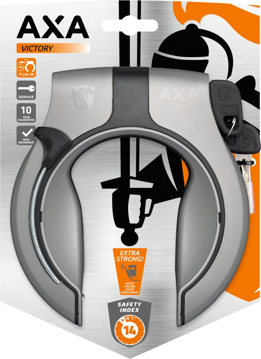 Axa Victory Ringslot - Art2, Gray, 10mm - Maksimal sikkerhed