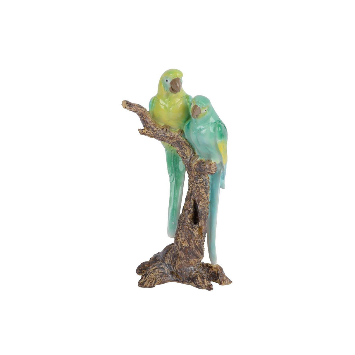 Decoris figurpapegøje på gren polyresin 8x11,5x22,5cm