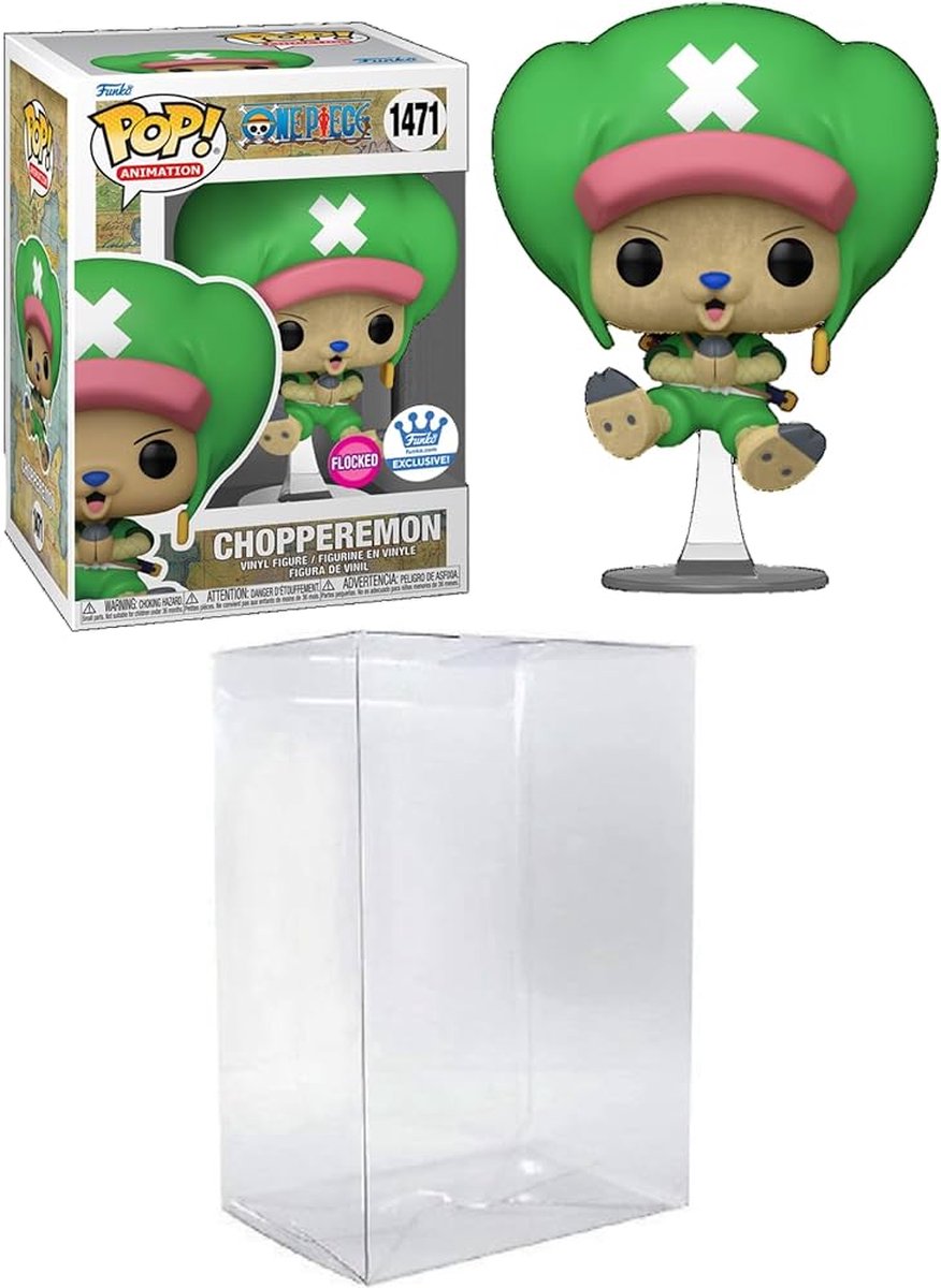 Funko pop! animation: ét stykke - chopperemon flocked eksklusiv