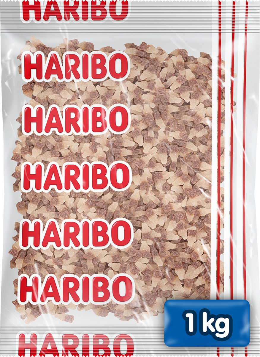 Haribo happy cola f!zz - sur slik cola smag - 1 kg pose