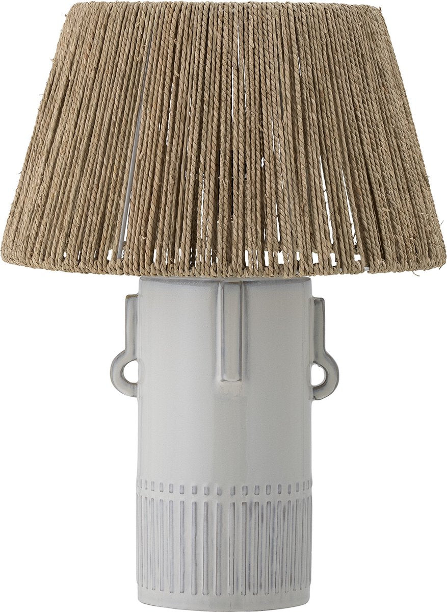 Bloomingville - rama bordlampe - hvid - lertøj