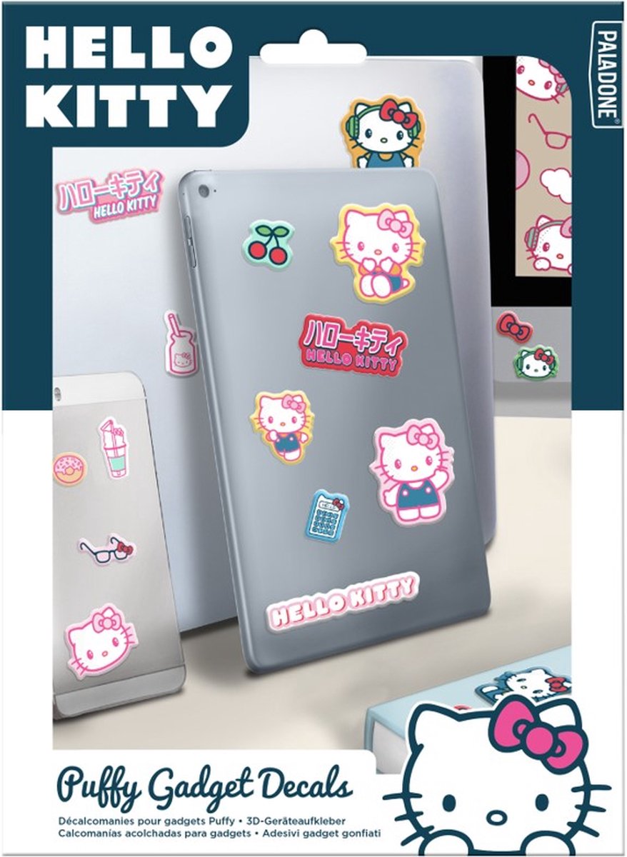 Paladone hello kitty - sæt gadget-klistermærker hævet