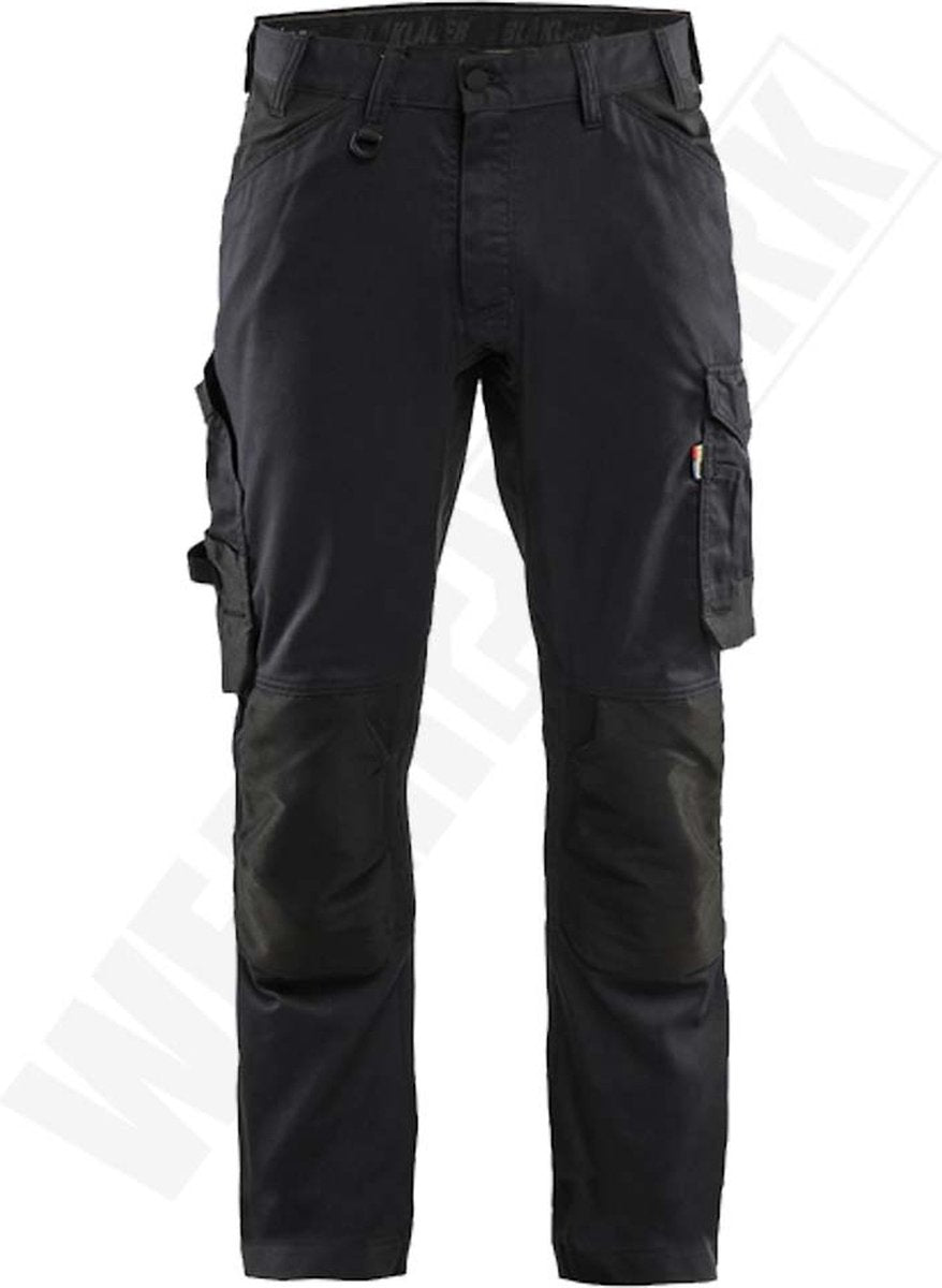 Blåkläder blaklader 1751-1832 arbejdsbukser 2-vejs stretch - sort - c56