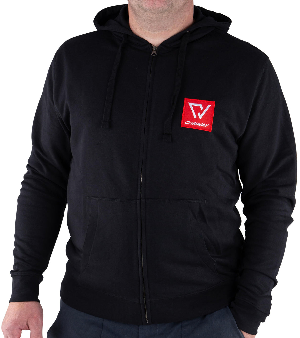 Conway sweaterjakke med hættelogo hættetrøje logo størrelse s sort