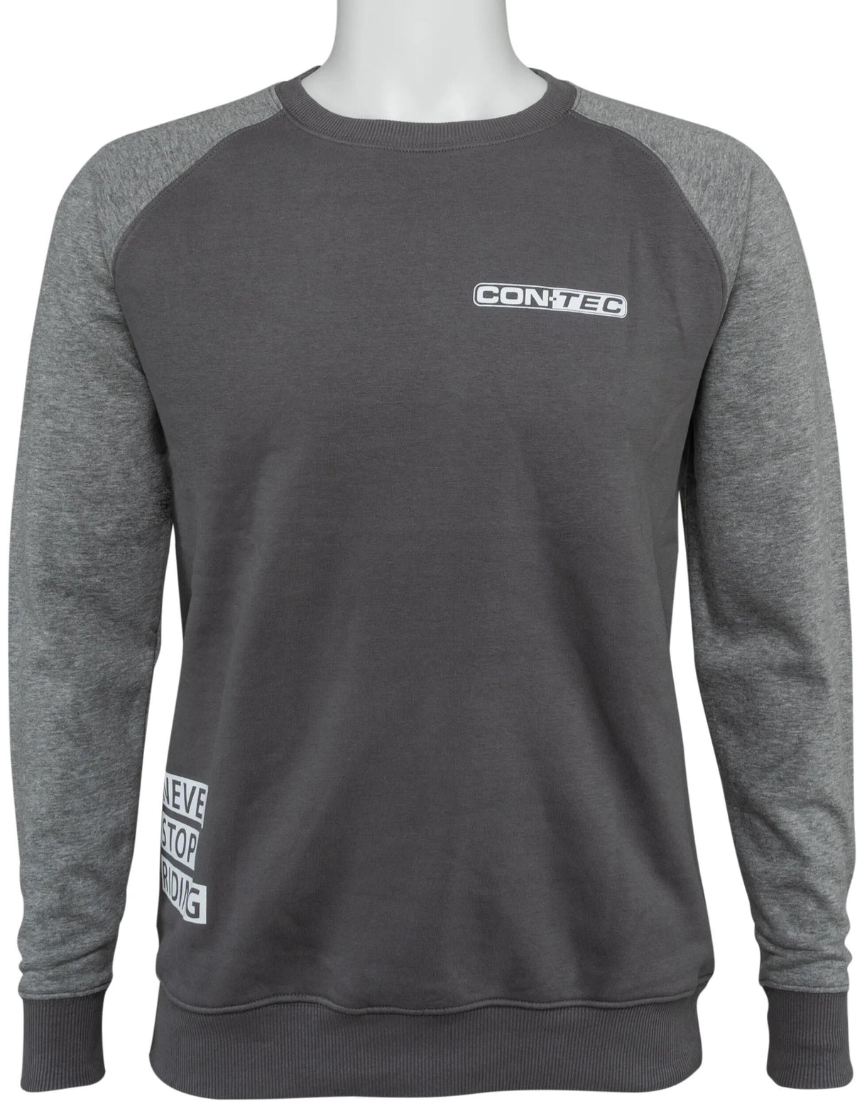Contec sweatshirt stop aldrig med at ride ct sweatshirt stop aldrig med at ride sort grå størrelse xx