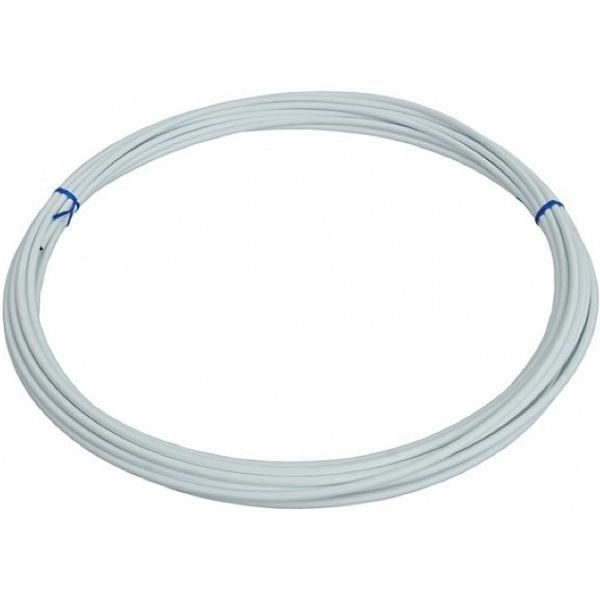 brems udendørs kabel 10 m x 4,9 mm hvid