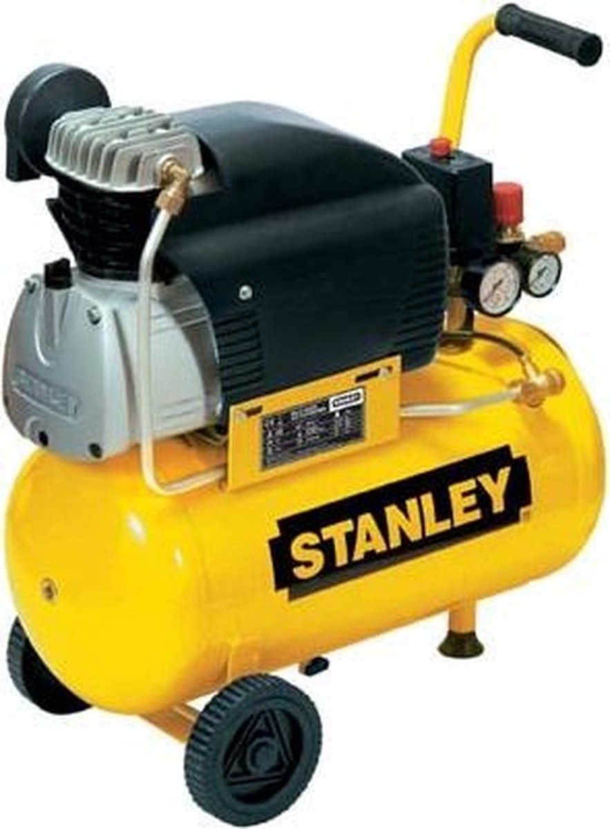 Stanley - direkte drevet kompressor med smøring - 2 hk 24 l 8 bar